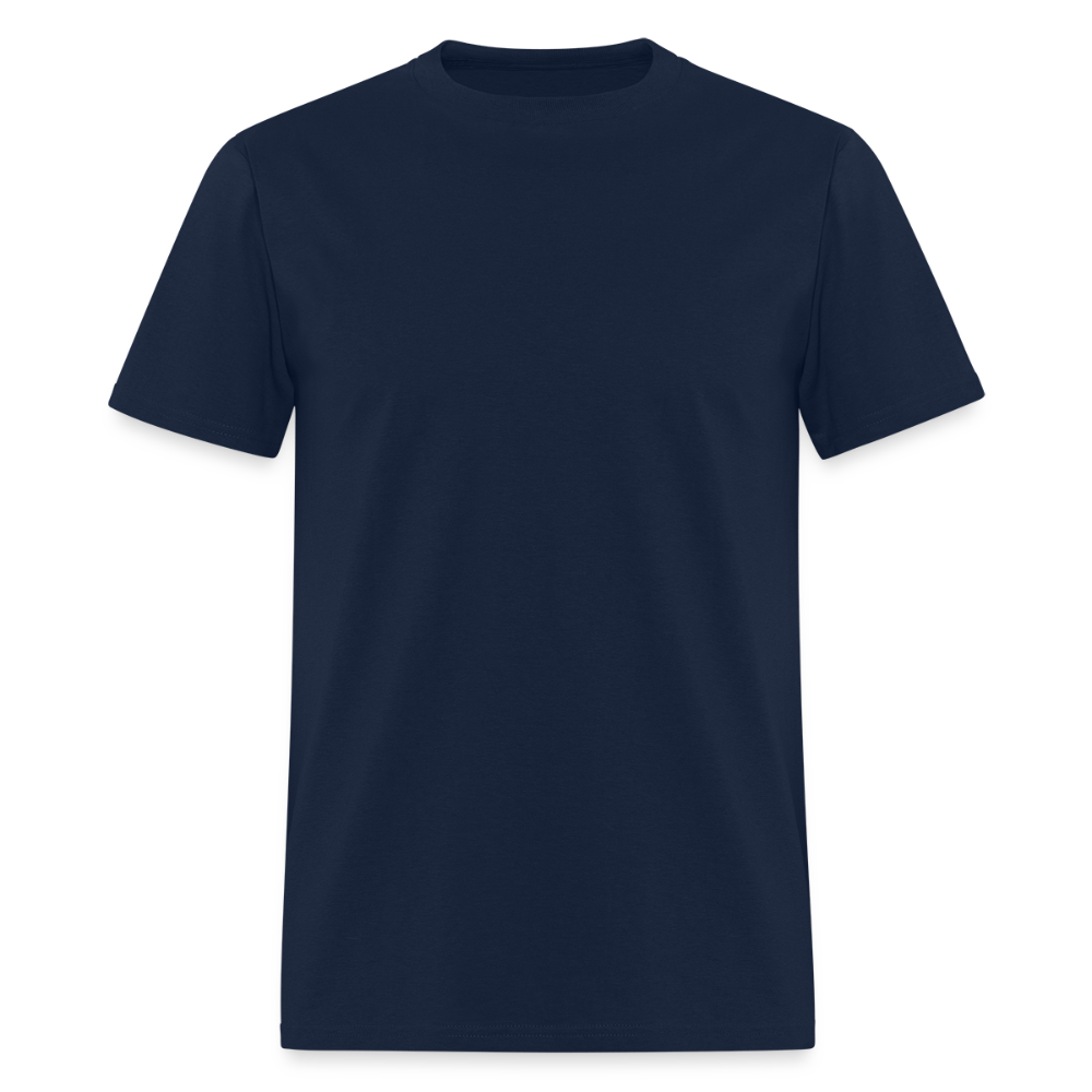 Bald Men Do It Better Less Wind Resistance Back Print T Shirt - navy
