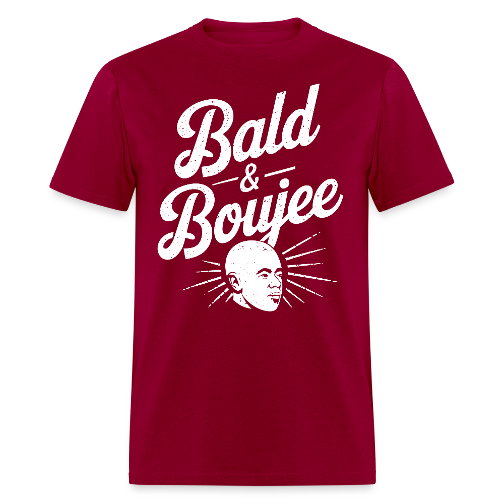 Bald & Boujee T Shirt - dark red